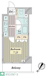 アクティ東仲通り 1Kの間取図画像