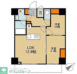 ファミルート船堀 2LDKの間取図画像
