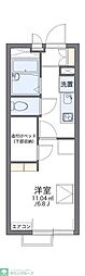 レオパレスCHACO 1Kの間取図画像