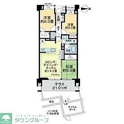 ライオンズ北小岩レジデンス 3LDKの間取図画像