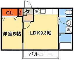 サニーコート8 1LDKの間取図画像