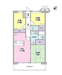 ソレアード葛西 3LDKの間取図画像