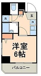 ソシア船堀 1Kの間取図画像