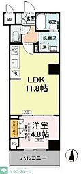 江東区枝川3丁目マンション 1LDKの間取図画像