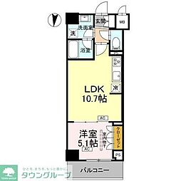 江東区枝川3丁目マンション 1LDKの間取図画像