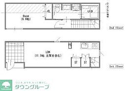 MOKーTERRACE KASAI B 1LDKの間取図画像