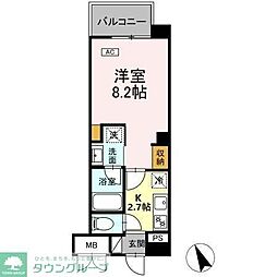 市川市南八幡4丁目マンション 1Kの間取図画像