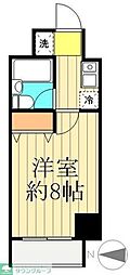 レジデンスキリン 1Kの間取図画像