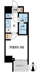 KDXレジデンス大島 1Kの間取図画像