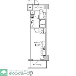 スペーシア住吉 1Kの間取図画像