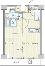リビオメゾン南砂町 2LDKの間取図画像