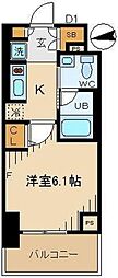 ロイズスクエア東陽町 1Kの間取図画像