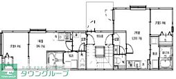 江戸川区東小岩6丁目アパート 1LDKの間取図画像