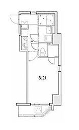 アトレ東葛西 1Kの間取図画像