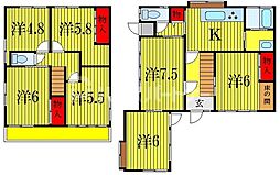 船橋市田喜野井7K戸建 2階7Kの間取り