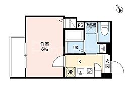 アーバンレジデンス NII 1階1Kの間取り