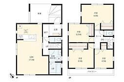 Ｓｕｍａｉ−ｔｏ船橋市田喜野井01 2階4LDKの間取り
