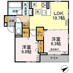 間取図画像 2LDK