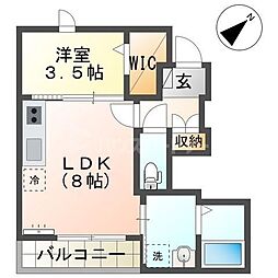 間取図画像 1LDK