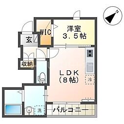 間取図画像 1LDK