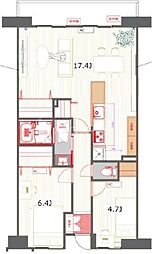 コンフォート津田沼弐番館 2LDKの間取図画像