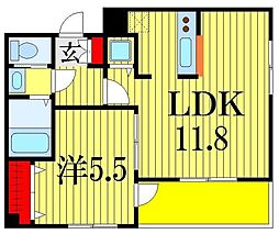 間取図画像 1LDK