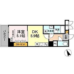 Grand Village 1DKの間取図画像