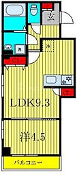 BelleAube大久保 1LDKの間取図画像