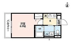 robot home 前原II(ロボットホームマエバラツー) 1Kの間取図画像