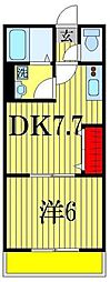 ホーム 1DKの間取図画像