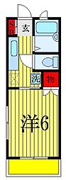パウゼ幕張 1Kの間取図画像