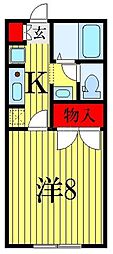 コームズ・シブヤ 1Kの間取図画像