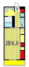 リブリ・フレスコ 1Kの間取図画像