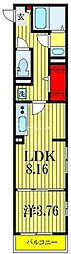 リブリ・MORE1st 1LDKの間取図画像