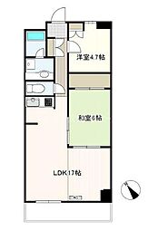 シャトルグランディ 2LDKの間取図画像