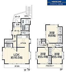 多摩市連光寺1丁目　中古戸建 3LDKの間取り