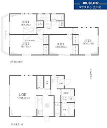 八王子市谷野町384番　中古戸建 4LDKの間取り
