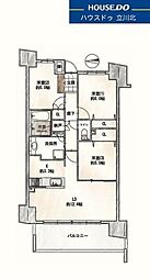 ザ・プレイス八王子 3LDKの間取図画像