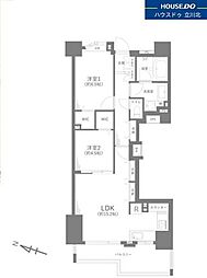 クロスウィル多摩センター 2LDKの間取図画像