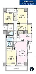 蓮生寺公園通り三番街1-32-6号棟 4LDKの間取図画像
