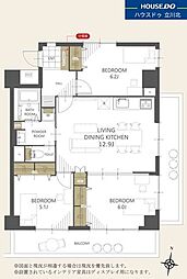 メゾン藤 3LDKの間取図画像