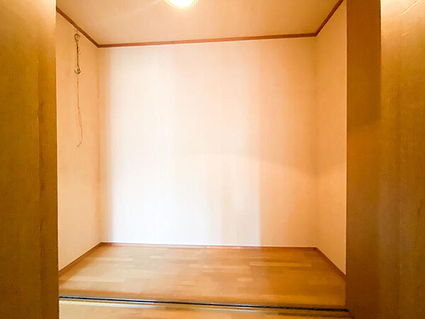 1階洋室2部屋前の廊下部分にあるクローゼット。奥行もしっかりあり、掃除道具や趣味道具の収納に便利です！