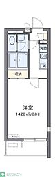 JR京浜東北・根岸線 与野駅 徒歩18分の賃貸マンション 2階1Kの間取り