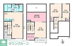 JR埼京線 北与野駅 徒歩32分の賃貸テラスハウス 1階3SLDKの間取り