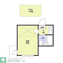 埼玉新都市交通 鉄道博物館(大成)駅 徒歩10分の賃貸アパート 1階1Kの間取り