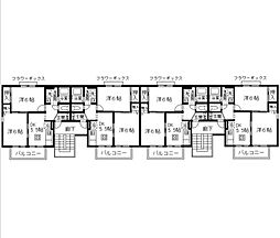 JR東北本線 土呂駅 徒歩5分の賃貸アパート 1階2DKの間取り