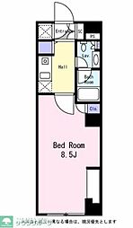 メゾン・ド・グランピエール浦和 6階1Kの間取り