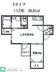 JR京浜東北・根岸線 大宮駅 徒歩13分の賃貸マンション 2階1LDKの間取り
