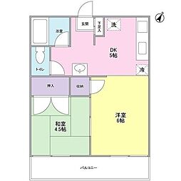 間取図画像 2DK