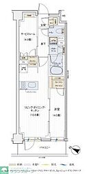 デュオステージ浦和岸町 1SLDKの間取図画像